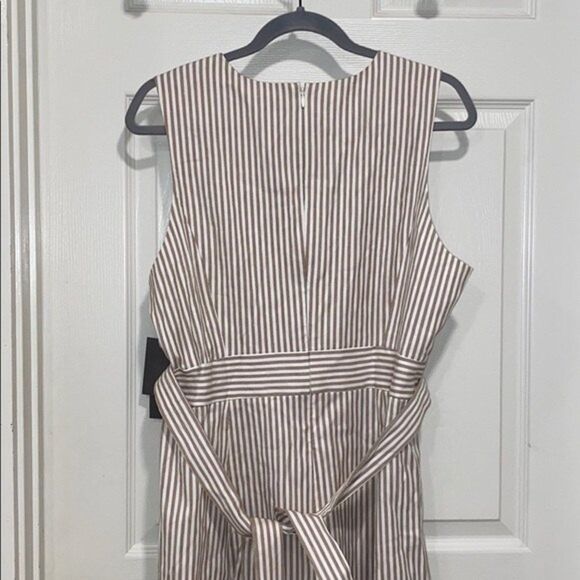 Nordstrom Signature Stripe Bottom Front Dress Womens Size 16 - Picture 14 of 14